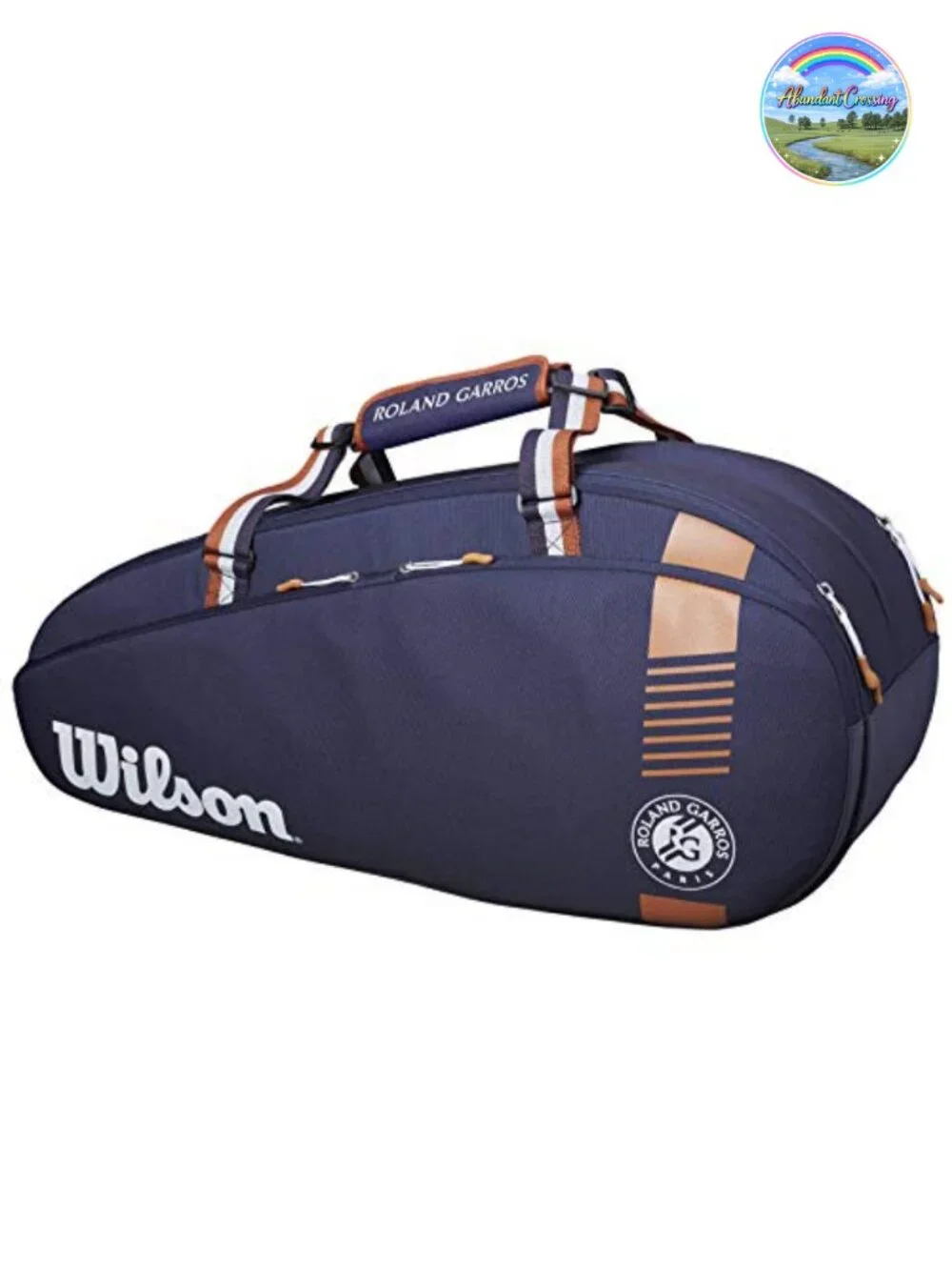 Wilson Roland Garros Tennis Racket Bag for 6 Rackets, Polyester, Duffel Style